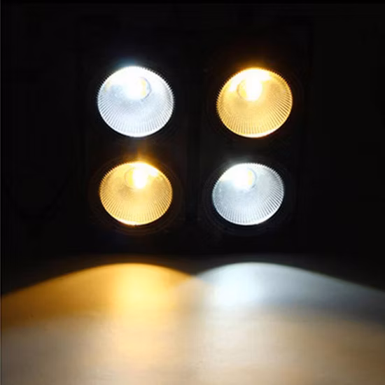 4X100W LED Audience Blinder Surface Light 4 Olhos Estroboscópio