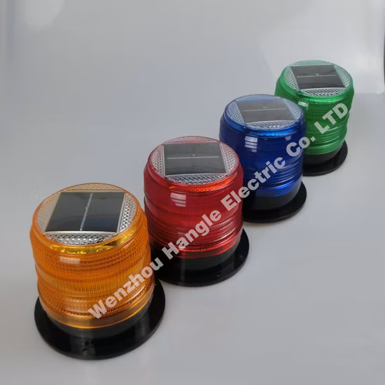 Luz de advertência estroboscópica solar LED para carros Luz de advertência de veículos de emergência com base magnética