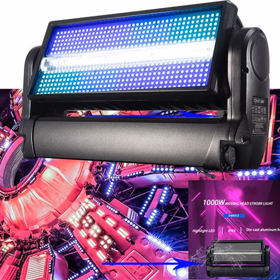 Luz principal movente do diodo emissor de luz do estroboscópio exterior do equipamento de projeto 1000W da iluminação de fase impermeável